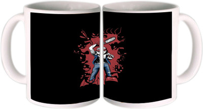 25% OFF on Shopkeeda Ash Williams Vs Ash Ketchum Ceramic Mug 350 ml