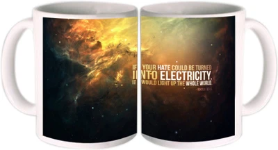 25% OFF on Shopkeeda Quote By Tesla Ceramic Mug 350 ml