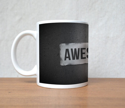 50% OFF on StyBuzz Awesome Quote Porcelain Mug 300 ml 50% OFF on StyBuzz Awesome Quote Porcelain Mug 300 ml