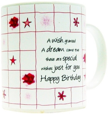 10% OFF on Everyday Gifts General Quote Gift For Birthday Wishes Just For You Ceramic Mug 400 ml