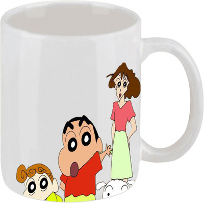 28% OFF on Ellicon E67 Shinchan Family Cartoon Ceramic Mug 325 ml
