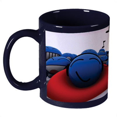 68% OFF on Amy House Music Smileys Ceramic Mug 330 ml