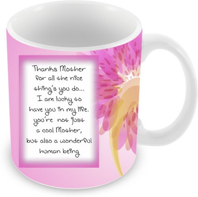 10% OFF on Everyday Gifts Thanks Mother Ceramic Mug 325 ml