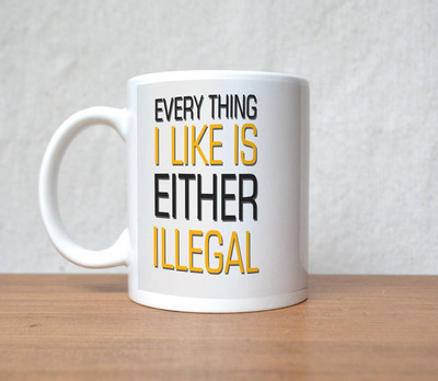 33% OFF on StyBuzz Everything Like Is Either Porcelain Mug 300 ml 33% OFF on StyBuzz Everything Like Is Either Porcelain Mug 300 ml