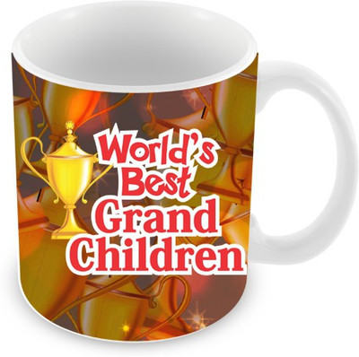 26% OFF on Everyday Gifts World's Best Grand Children Ceramic Mug 325 ml