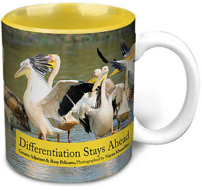 12% OFF on Hot Muggs Wild Focus - Differentiation Stays Ahead Ceramic Mug 350 ml