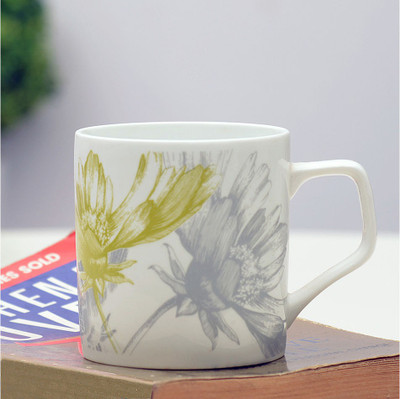 At Home Floral Bunch Ceramic Mug 180 ml, Pack of 6 At Home Floral Bunch Ceramic Mug 180 ml, Pack of 6
