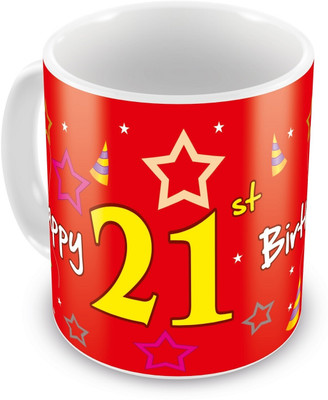 10% OFF on Everyday Gifts 21st Happy Birthday Ceramic Mug