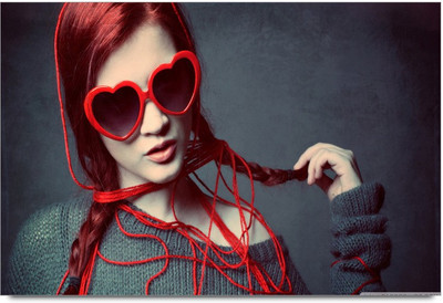 75% OFF on Red Girl Paper Print 75% OFF on Red Girl Paper Print
