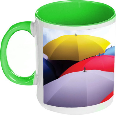 58% OFF on AMY Multi Color Umbrella Inside Green Coffee Ceramic Mug 58% OFF on AMY Multi Color Umbrella Inside Green Coffee Ceramic Mug