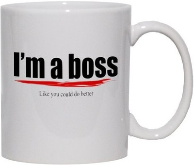 40% OFF on Teeskart Im A Boss Porcelain Mug 300 ml 40% OFF on Teeskart Im A Boss Porcelain Mug 300 ml