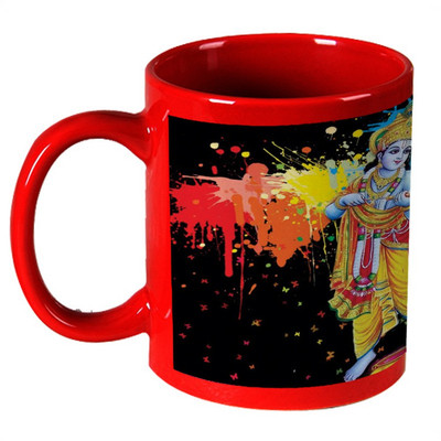 68% OFF on AMY Lord Krishna Playing Holi With Radha Red Ceramic Mug 325 ml 68% OFF on AMY Lord Krishna Playing Holi With Radha Red Ceramic Mug 325 ml