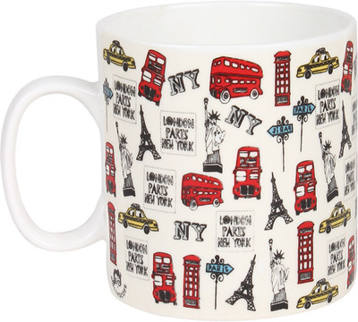 33% OFF on Bollyscope Printed Charm Bone China Mug 500 ml 33% OFF on Bollyscope Printed Charm Bone China Mug 500 ml