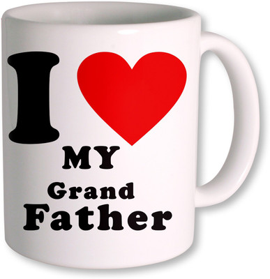 57% OFF on Photogiftsindia I Love Grand Father Ceramic Mug 350 g