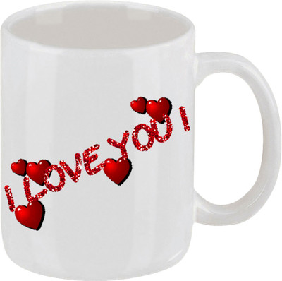 16% OFF on Ellicon 249 I Love You Heart Ceramic Mug 16% OFF on Ellicon 249 I Love You Heart Ceramic Mug