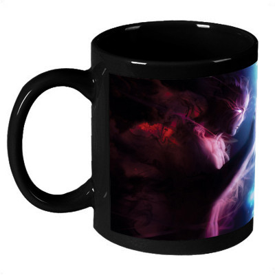 70% OFF on AMY 3D Illution 2 World Girl Coffee Ceramic Mug 325 ml