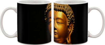 Artifa Buddha Face Porcelain, Ceramic Mug 350 ml