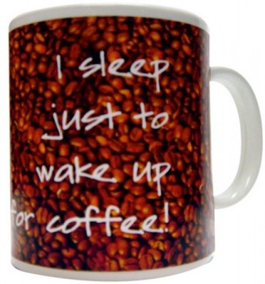10% OFF on Everyday Gifts Coffee Gift - Wake up for Coffee Ceramic Mug 400 ml