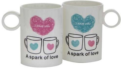 41% OFF on Gifts By Meeta GIFTS690 Ceramic Mug Pack of 2