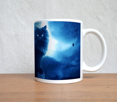 60% OFF on StyBuzz Moon With Big Cat Porcelain Mug 300 ml 60% OFF on StyBuzz Moon With Big Cat Porcelain Mug 300 ml