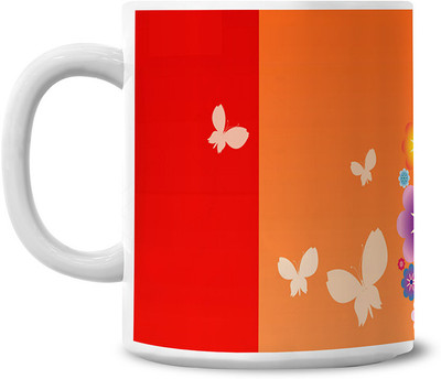 50% OFF on Lovely Collection Colourfull Hearts Ceramic Mug