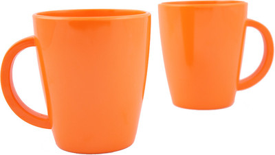 5% OFF on Hi Luxe Solid Clr Melamine 43052 Solid - Orange Melamine Mug Pack of 2
