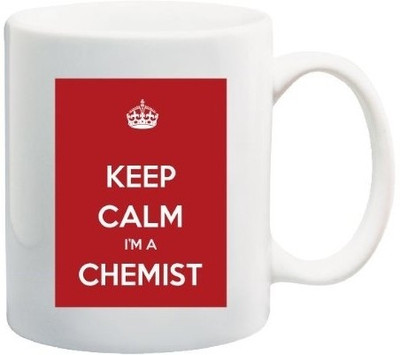 40% OFF on Teeskart Keep Calm Im A Chemist Porcelain Mug 300 ml