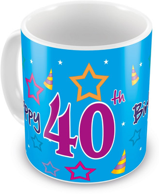 10% OFF on Everyday Gifts 40th Happy Birthday Ceramic Mug