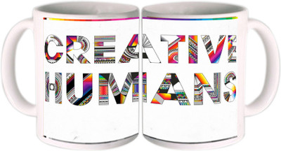 62% OFF on Shopkeeda Creative Humans Ceramic Mug 350 ml
