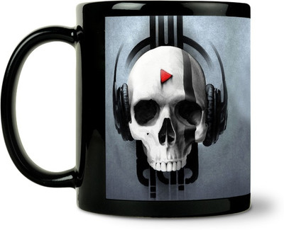 36% OFF on ShopMantra Skull Music Design Ceramic Mug 300 ml