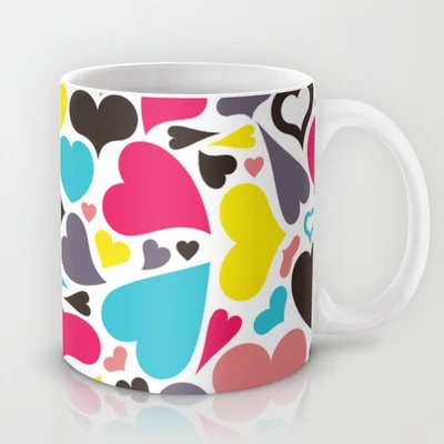 41% OFF on Astrode Hearts Galore In Color Ceramic Mug 325 ml