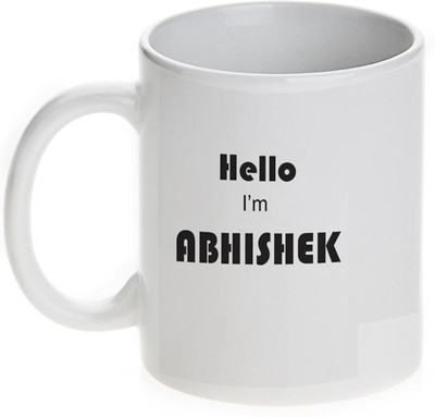 63% OFF on Mugwala Abhishek Name Ceramic Mug 350 ml 63% OFF on Mugwala Abhishek Name Ceramic Mug 350 ml