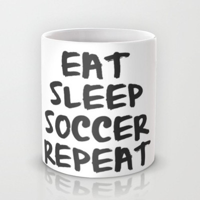 58% OFF on Astrode Eat, Sleep, Soccer, Repeat Ceramic Mug 325 ml