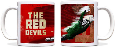 60% OFF on ShopMantra David De Gea Footballer Black Ceramic Mug 300 ml