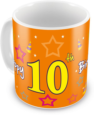 10% OFF on Everyday Gifts 10th Happy Birthday Ceramic Mug