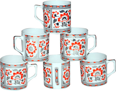 47% OFF on Pearl Love Bone China Mug 180 ml, Pack of 6 47% OFF on Pearl Love Bone China Mug 180 ml, Pack of 6