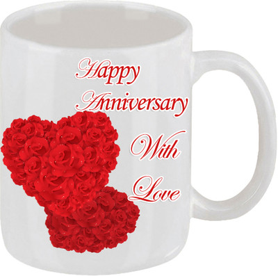 16% OFF on Ellicon Happy Anniversay With Love Ceramic Mug