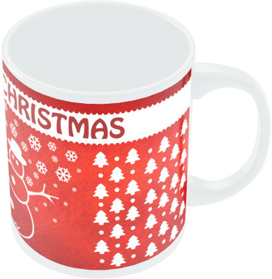 7% OFF on PosterGuy Merry Christmas Red Ceramic Mug 300 ml 7% OFF on PosterGuy Merry Christmas Red Ceramic Mug 300 ml