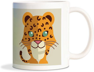 81% OFF on AMY Cute Baby Tiger Cartoon Coffee Ceramic Mug 450 ml