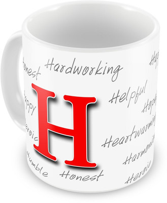 Everyday Gifts Happy Birthday Gift For Starting Letter H Ceramic Mug Everyday Gifts Happy Birthday Gift For Starting Letter H Ceramic Mug