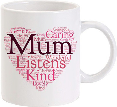 50% OFF on LOLprint MUM Typo Heart Ceramic Mug 325 ml 50% OFF on LOLprint MUM Typo Heart Ceramic Mug 325 ml