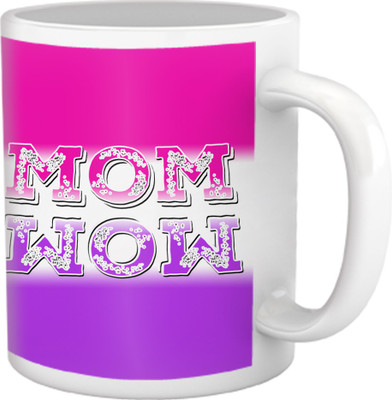33% OFF on Tiedribbons Multi Colored Gift For Mom Coffee Ceramic Mug 350 ml