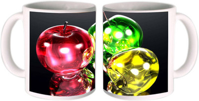 75% OFF on Shopkeeda Apples Ceramic Mug 350 ml