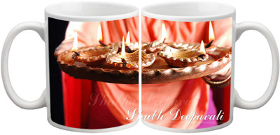 62% OFF on Shopkeeda Diwali SMG032495 Ceramic Mug 350 ml