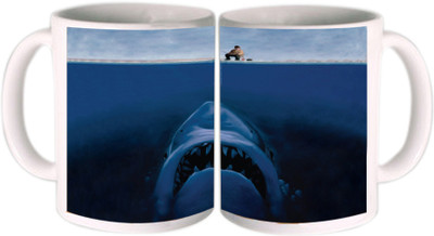 25% OFF on Shopkeeda Clever Shark Ceramic Mug 350 ml