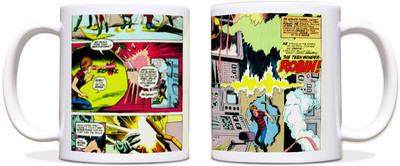 60% OFF on ShopMantra Cartoon Lover Black Ceramic Mug 300 ml