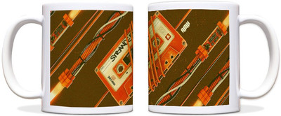 60% OFF on ShopMantra Music Cassette Black Ceramic Mug 300 ml