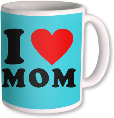 64% OFF on Photogiftsindia I Love Mom Colorfull Ceramic Mug 350 g