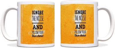 60% OFF on ShopMantra Inspirational Quote Black Ceramic Mug 300 ml