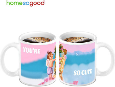 45% OFF on Homesogood You Are So Cute Coffee Ceramic Mug 280 ml, Pack of 2 45% OFF on Homesogood You Are So Cute Coffee Ceramic Mug 280 ml, Pack of 2